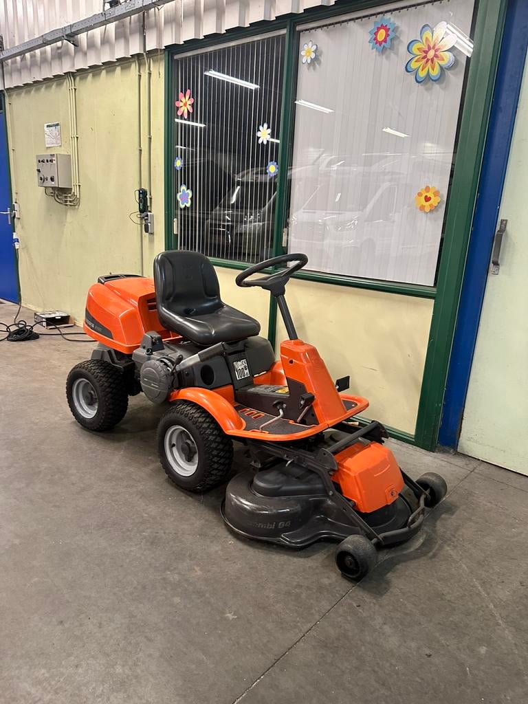 Husqvarna rider 16c zitmaaier/frontmaaier., Ophalen, Gebruikt, Opvangzak, 90 tot 120 cm