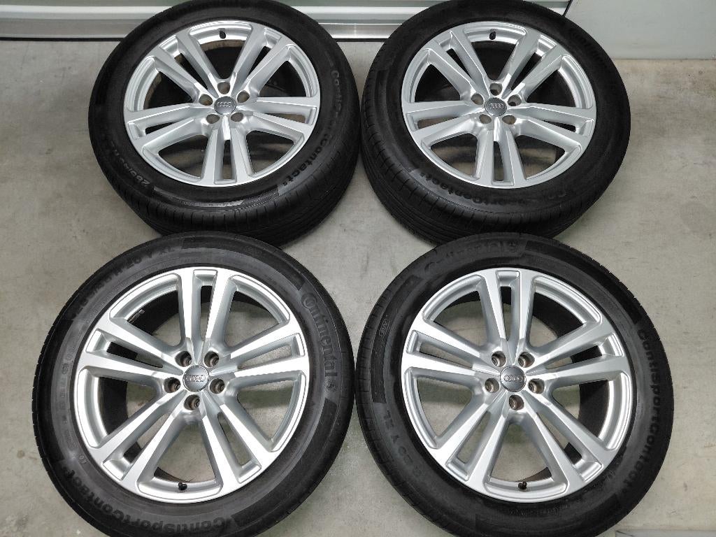 20 inch S Line velgen met zomerbanden Audi Q7, Ophalen, Gebruikt, 285 mm, Banden en Velgen