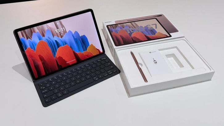 Samsung Galaxy Tab S7 - Mystic Bronze - Topconditie!, Computers en Software, Android Tablets, Zo goed als nieuw, Wi-Fi, 11 inch