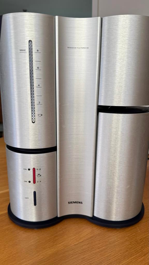 Siemens Koffiezetapparaat - Design by F.A. Porsche, Witgoed en Apparatuur, Ophalen, Gebruikt, Koffiemachine, Gemalen koffie