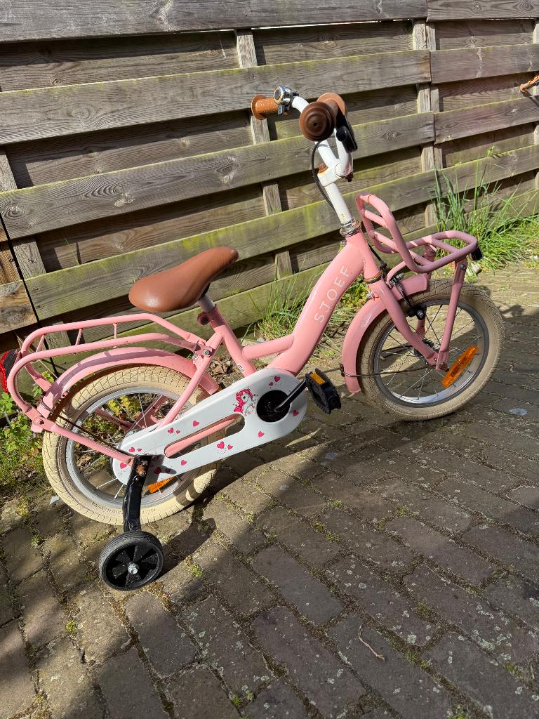 Kinderfiets, Fietsen en Brommers, Fietsen | Kinderfietsjes, Ophalen, Terugtraprem, Zijwieltjes, Gebruikt