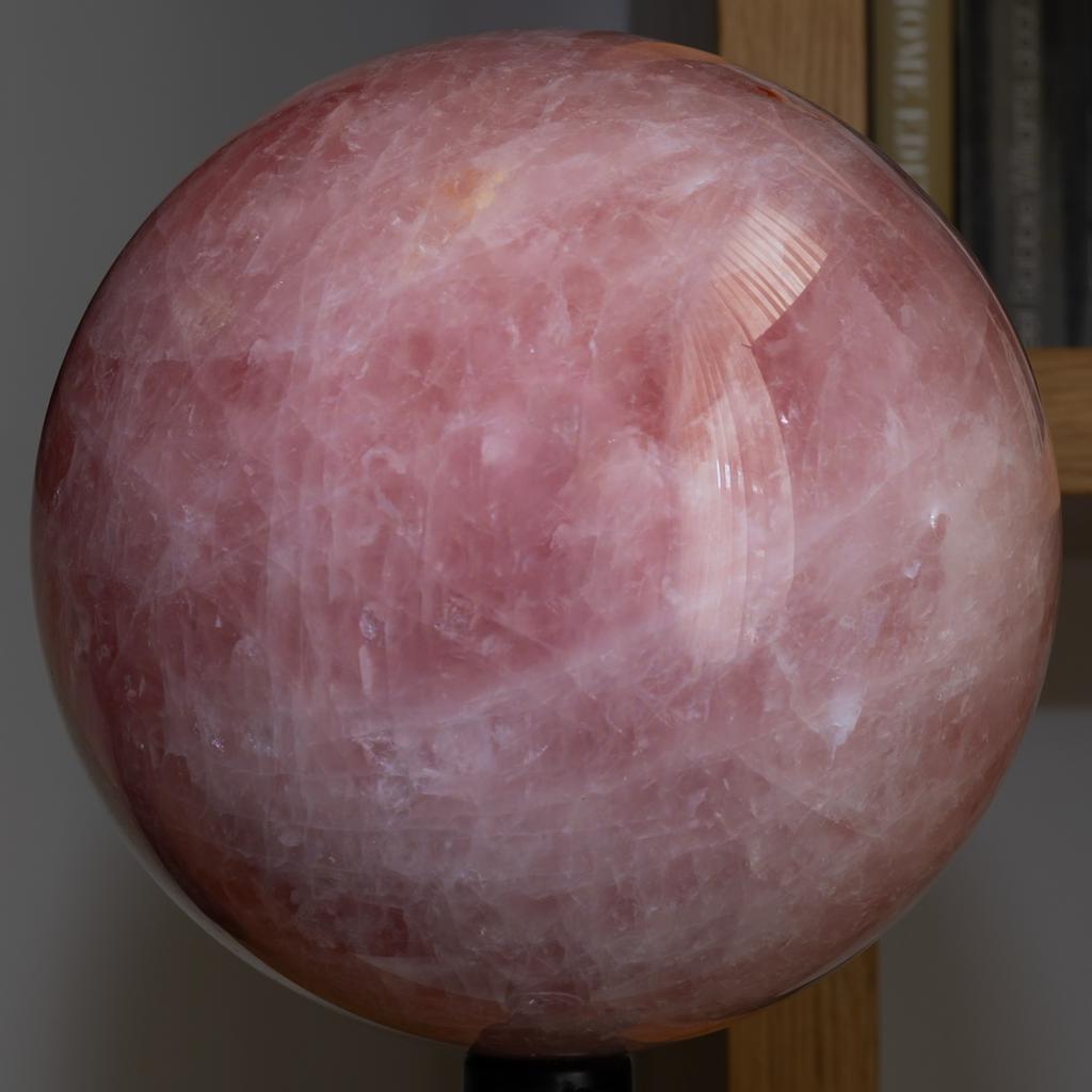 Grote Rozenkwarts Bol - 5786g, Ø 16.1cm, Ophalen of Verzenden