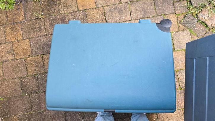 Carlton Koffer - Harde Schaal, Blauw, Met Wieltjes, Sieraden, Tassen en Uiterlijk, Koffers, Gebruikt, Hard kunststof, 60 tot 70 cm