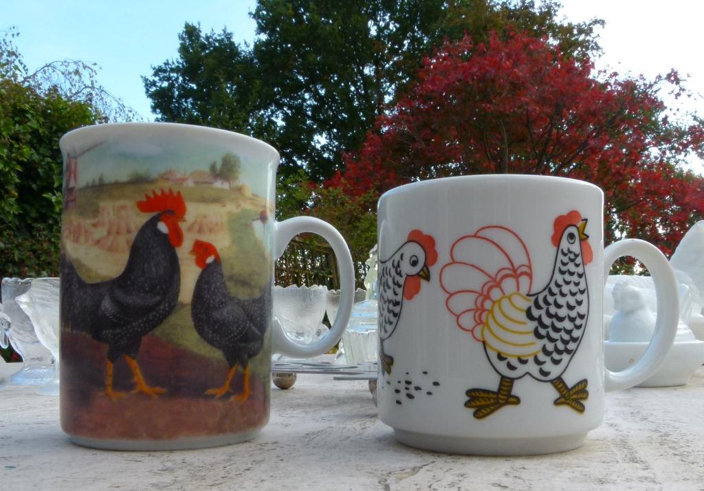 5 VROLIJKE KIPPEN / HAAN MOKKEN, Huis en Inrichting, Keuken | Servies, Nieuw, Ophalen of Verzenden, Wedgwood, Kop(pen) en/of Schotel(s)