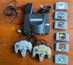 Nintendo 64 met 2 controllers o.a. Mario 64 en Zelda OoT, Avontuur en Actie, Gebruikt, 1 speler, Ophalen of Verzenden
