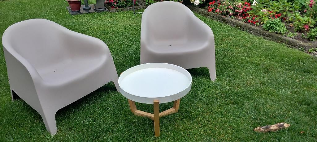 salontafeltje., Ophalen, 50 tot 100 cm, Rond, 50 tot 100 cm