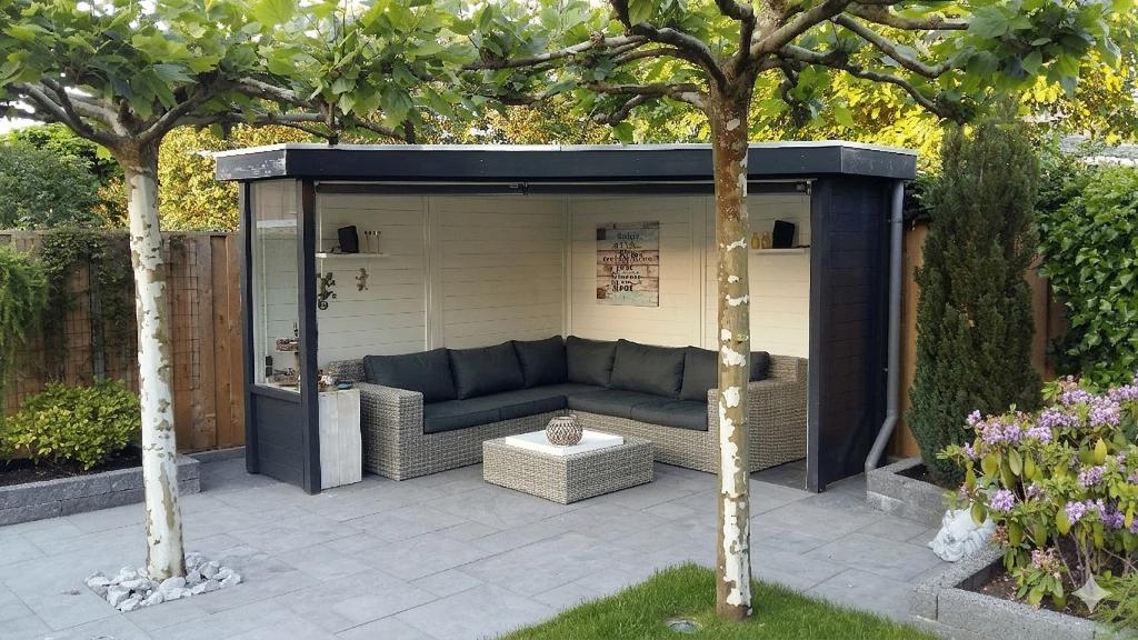 Prieel tuinhuis 3,5 x 3,5 m, zelf te demonteren, Ophalen, Tuinhuis, 250 tot 500 cm, 1 raam