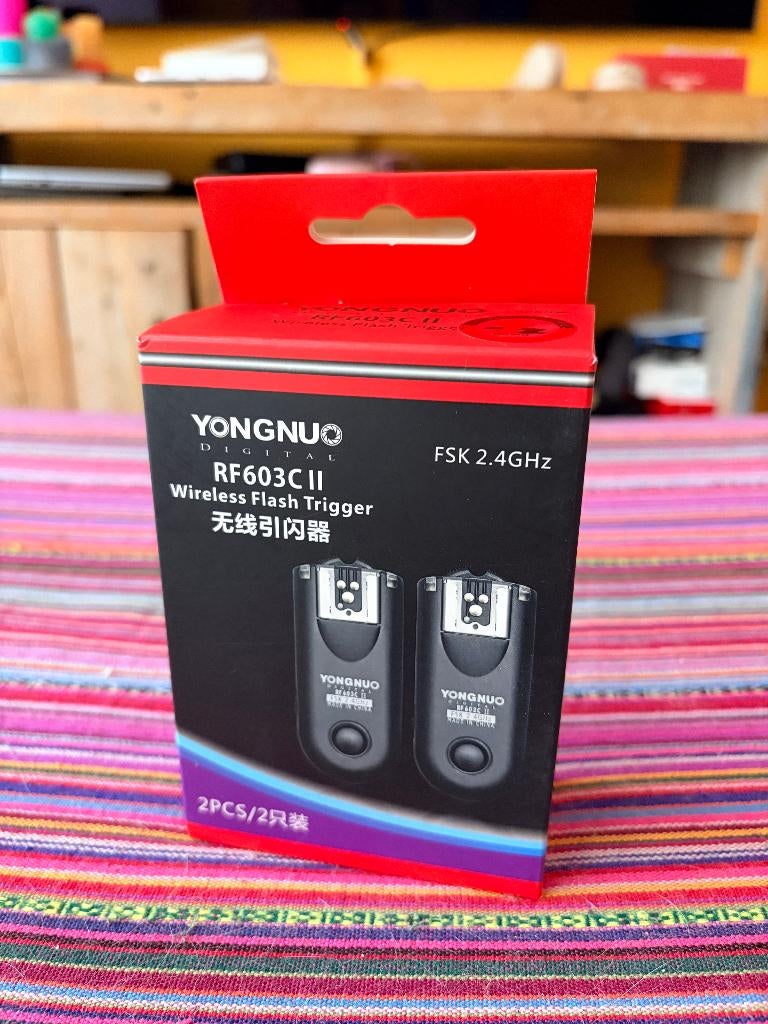 Yongnuo RF603C II Wireless Flash Trigger set – Nieuw in doos, Ophalen of Verzenden, Nieuw, Overige merken