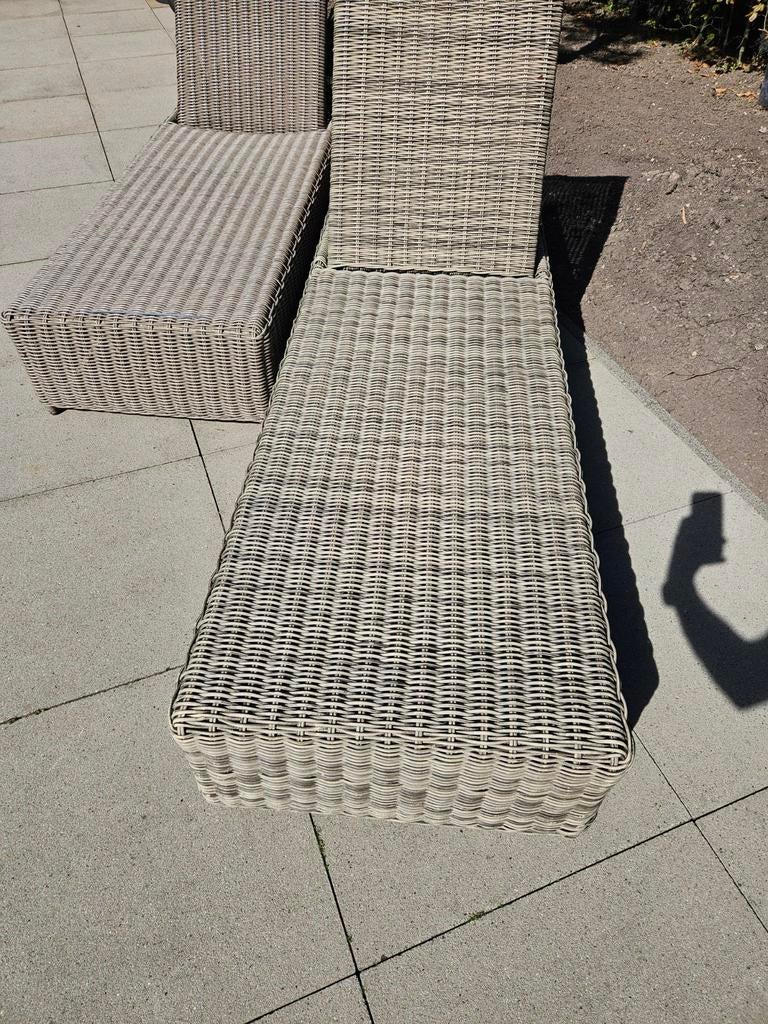 Ligbedden kunststof rotan, Ophalen, Gebruikt, Kunststof, Verstelbaar