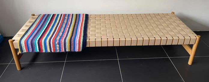 Daybed bank Ibiza stijl, Ophalen, Zo goed als nieuw, Overige maten, 150 tot 200 cm