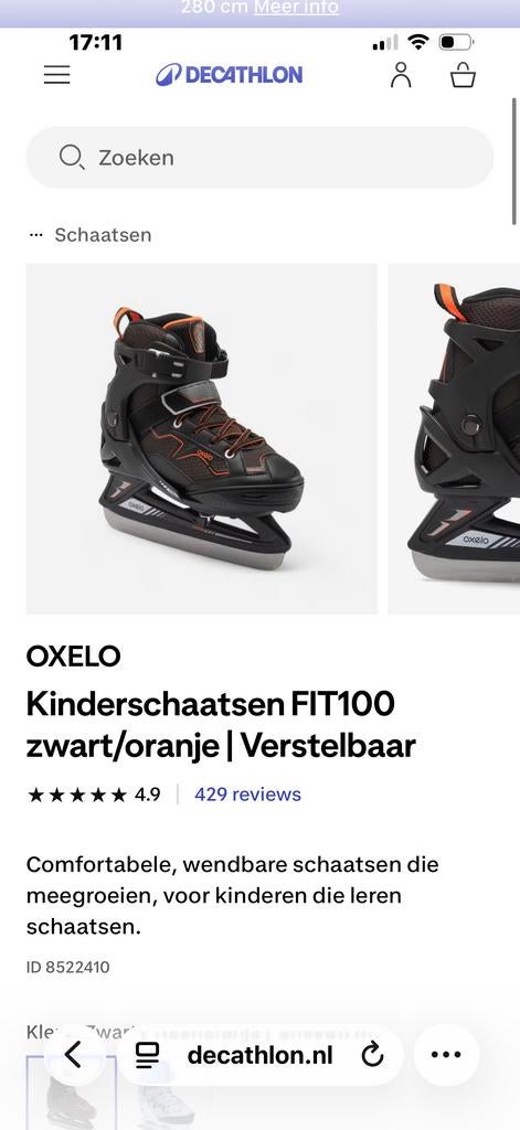 Ocelot Decathlon Schaatsen Maat 29-32 - Nieuw!, Ophalen, Nieuw, Overige typen, Overige merken