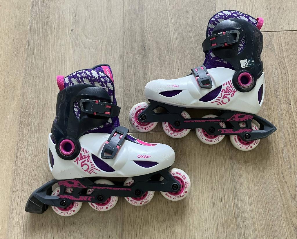 Skeelers Oxelo maat 32 - 34, Overige merken, Kinderen, Ophalen of Verzenden, Inline skates 4 wielen