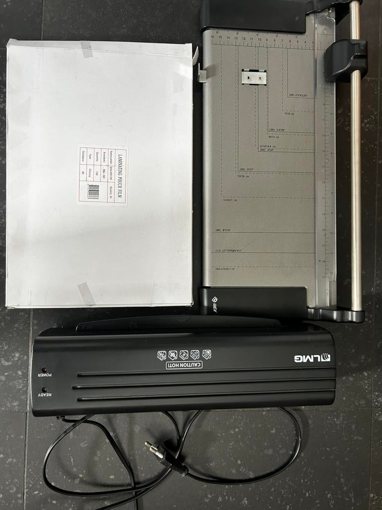 Lamineerapparaat, Ophalen, Gebruikt