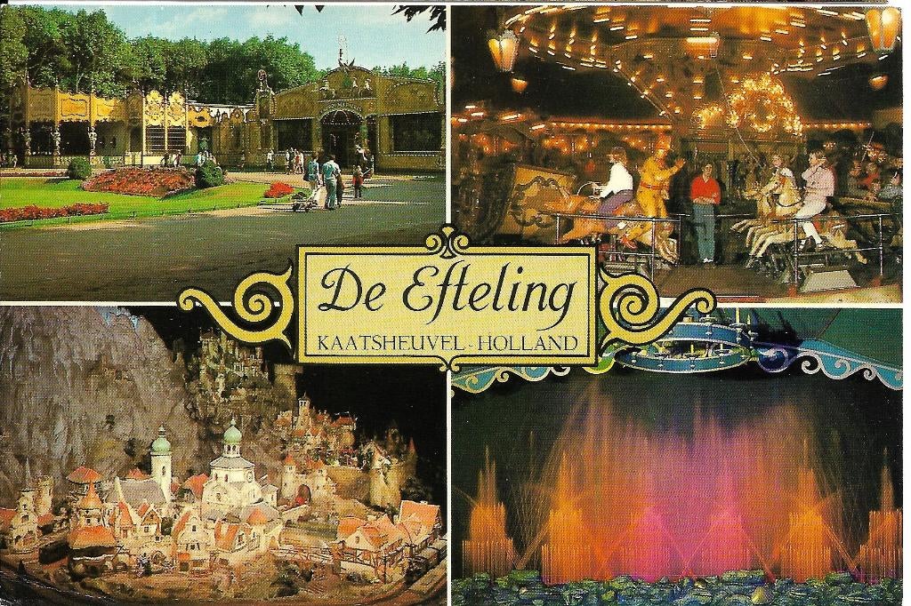 Ansichtkaart	Kaatsheuvel	De Efteling	4-luik, Verzenden, 1980 tot heden, Gelopen, Noord-Brabant