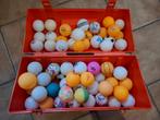 ruim 60 tafeltennisballetjes verzameling, Sport en Fitness, Tafeltennis, Ophalen of Verzenden, Gebruikt, Net, Batje(s) of Balletje(s)