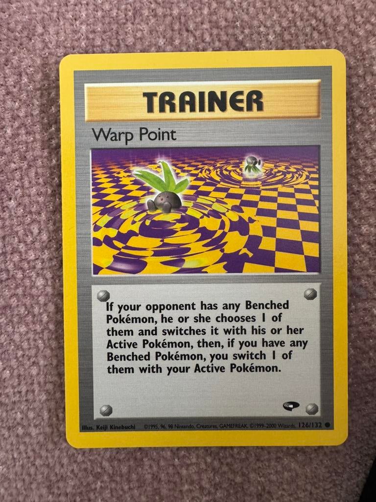 Warp Point 126/132 Gym Challange pokemon kaart, Ophalen of Verzenden, Zo goed als nieuw