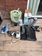 Zwembad toebehoren set: pomp, verwarming, schoonmaakset, Minder dan 80 cm, Ophalen of Verzenden, Zo goed als nieuw, Opzetzwembad
