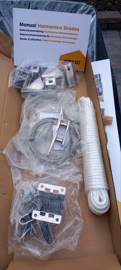Harmonica schaduwdoek, Tuin en Terras, Ophalen, Nieuw