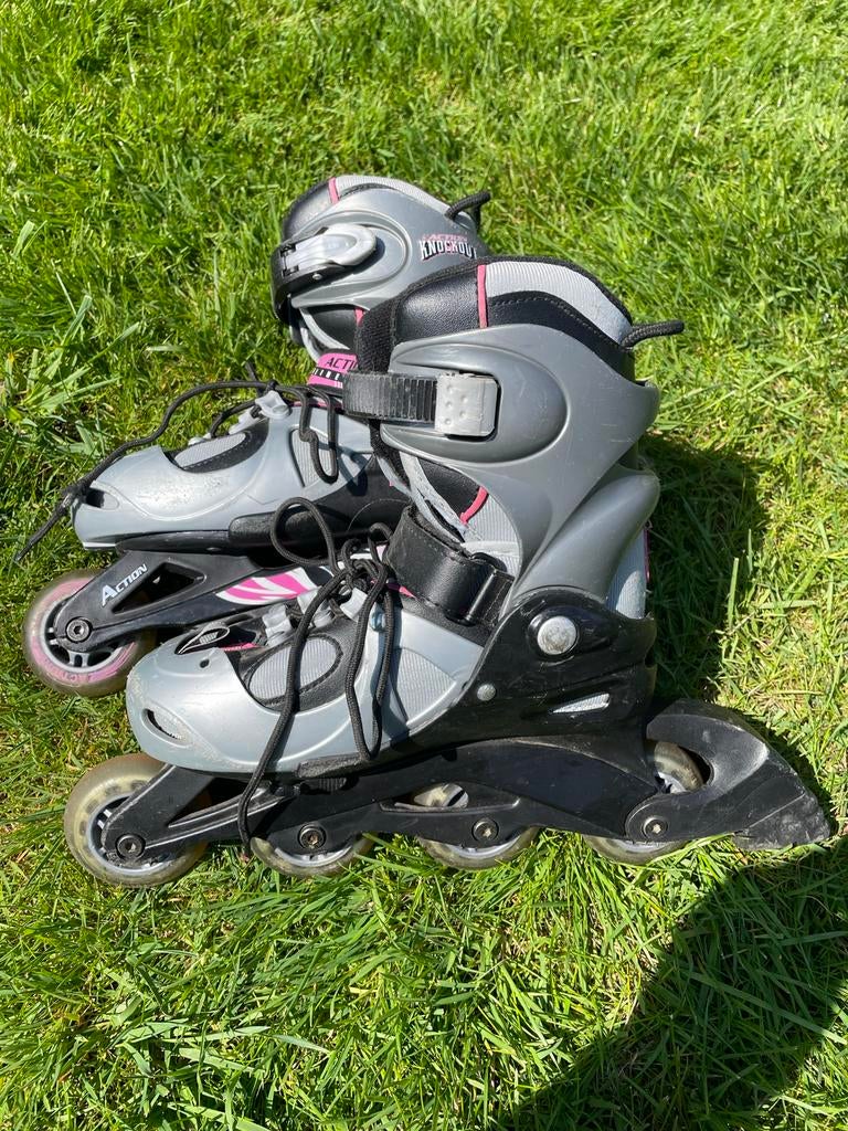 Verstelbare kinder skeelers maat 34-37, Kinderen, Ophalen of Verzenden, Inline skates 4 wielen, Verstelbaar