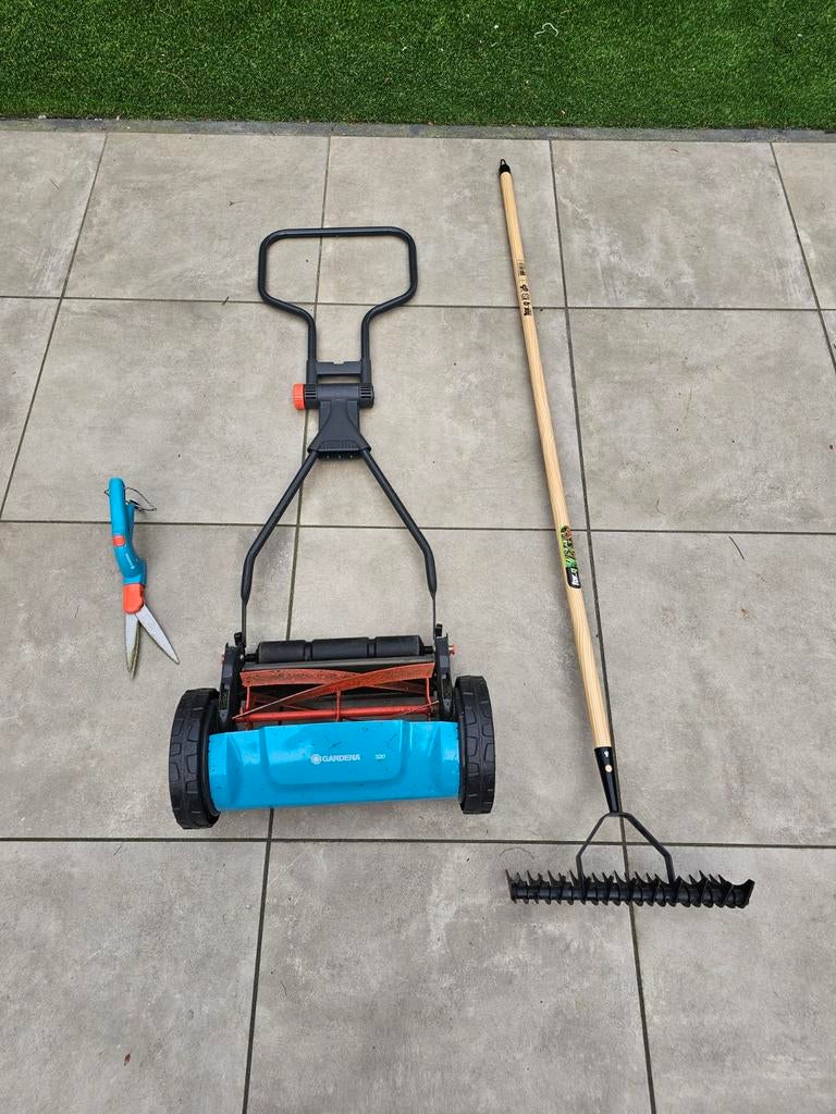 grasmaaier, verticuteerhark en grasschaar, Ophalen of Verzenden