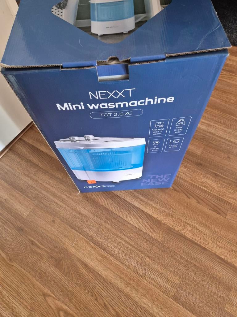 Camping wasmachine tot 2,6 kg,merk Nexxt, Minder dan 4 kg, Ophalen, Minder dan 1200 toeren, Minder dan 85 cm