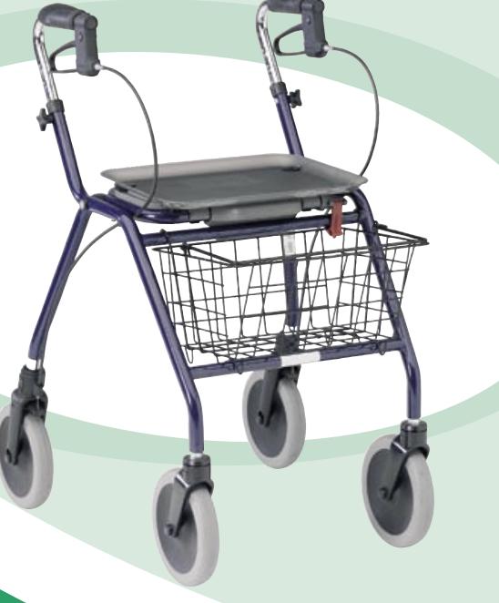 Rollator dolomite legacy 520 blauw, Ophalen, Opvouwbaar, Gebruikt