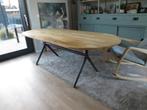 Houten eettafel 2.20 x 0.90, Ophalen, Gebruikt, 200 cm of meer, 50 tot 100 cm
