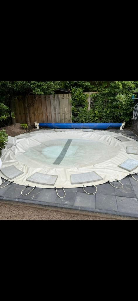Winterzeil rond zwembad, Tuin en Terras, Zwembad-toebehoren, Ophalen of Verzenden, Zo goed als nieuw, Afdekzeil