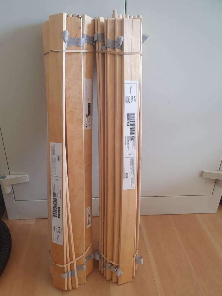 2x IKEA LURÖY Lattenbodem 80x200 cm, Huis en Inrichting, Slaapkamer | Matrassen en Bedbodems, Gebruikt, Eenpersoons, Ophalen of Verzenden