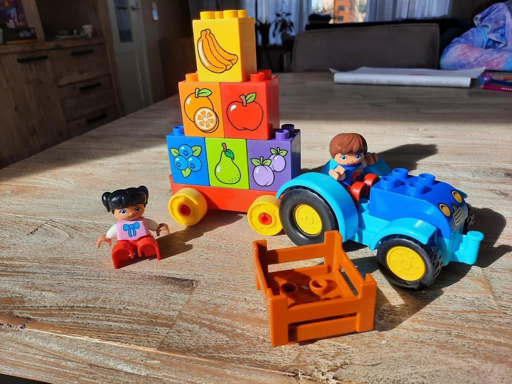 Duplo fruit tractor 10615, complete set, leuk voor peuters!, Kinderen en Baby's, Speelgoed | Duplo en Lego, Ophalen of Verzenden