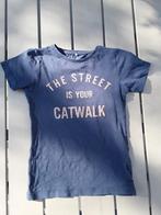 T shirt blauw mt 122, Kinderen en Baby's, Kinderkleding | Maat 122, Meisje, Ophalen of Verzenden, Zo goed als nieuw, Shirt of Longsleeve