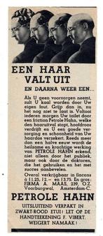 Een haar valt uit en daarna weer een. Gebruik PETROLE HAHN, Verzenden, Zo goed als nieuw, Overige typen