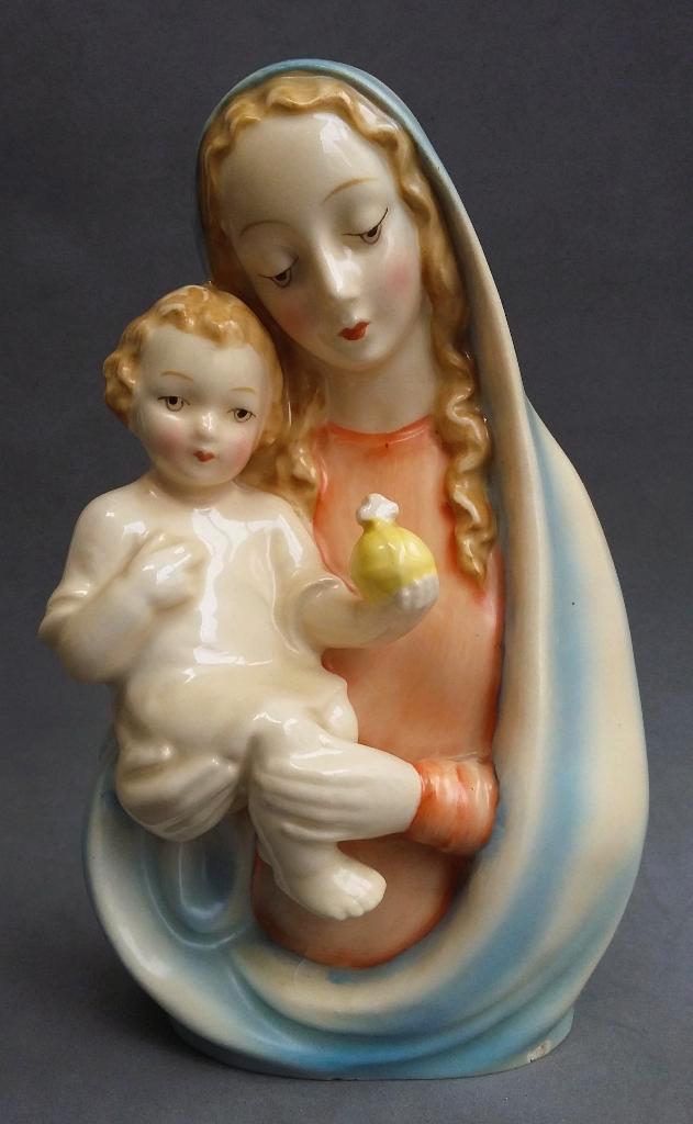 Om 1950 Goebel Germany Beeld Buste Maria Madonna Hummel, Verzamelen, Beelden en Beeldjes, Gebruikt, Religie, Ophalen of Verzenden