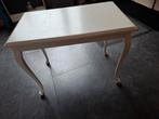 Leuk antieke tafeltje wit mooi hout, 50 tot 100 cm, Ophalen of Verzenden, Zo goed als nieuw, 25 tot 50 cm