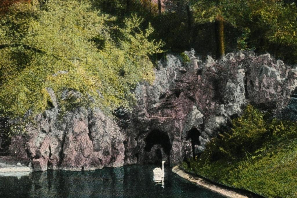 914335 Nijmegen Grot Kronenburgerpark 1916 Militair gelopen, Verzamelen, Ansichtkaarten | Nederland, Ophalen of Verzenden, Voor 1920