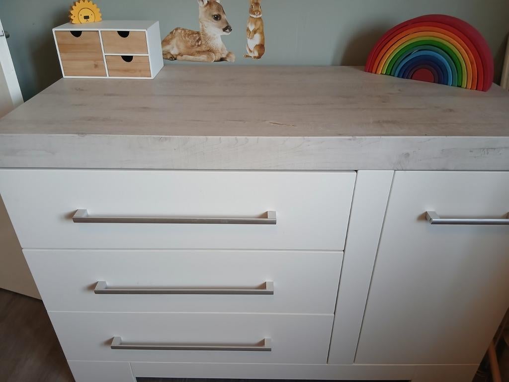 15 euro! Ruime commode ladekast TWF, Ophalen, Gebruikt, 100 tot 150 cm, 3 of 4 laden