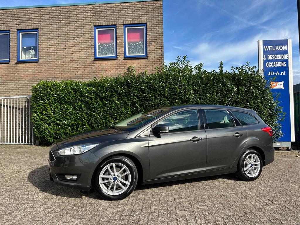 Ford FOCUS Wagon 1.0 EcoBoost Titanium Climate C, Cruise C,, Auto's, Ford, Stof, Gebruikt, Zwart, Met garantie (alle)