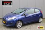 Ford Fiesta 1.0i 65PK Style Trekhaak/Airco/Bleutooth/Parkeer, Stof, 525 kg, Met garantie (alle), Blauw