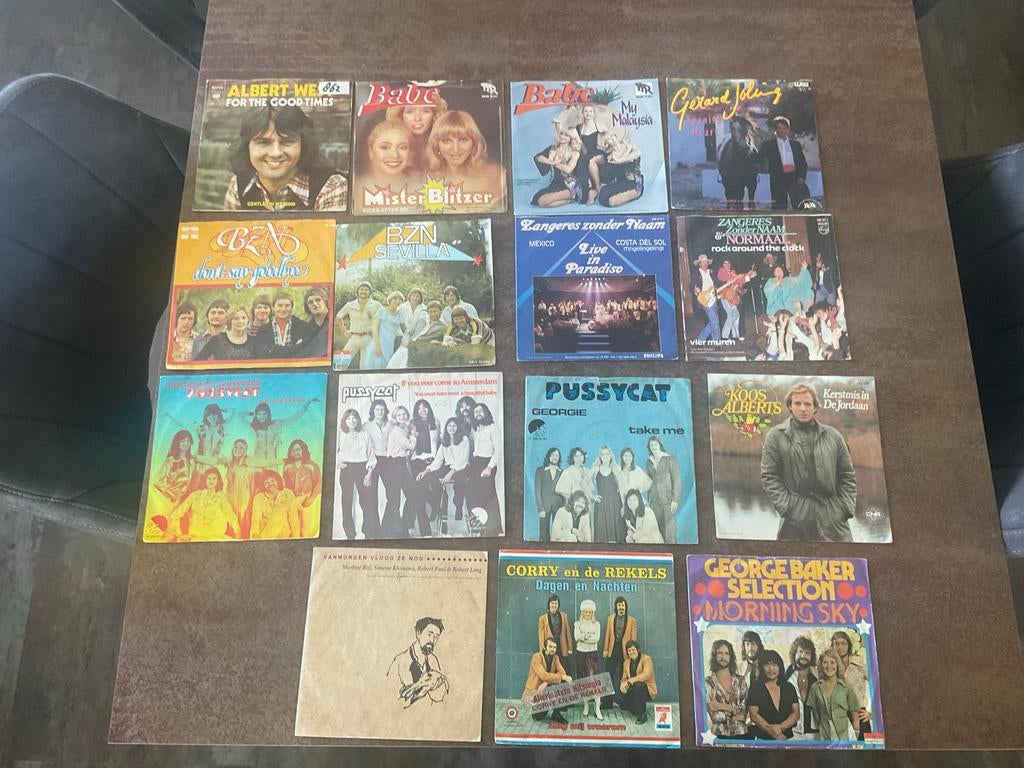 15 div. singletjes van diverse artiesten - alles in 1 koop, Gebruikt, 7 inch, Single, Ophalen of Verzenden