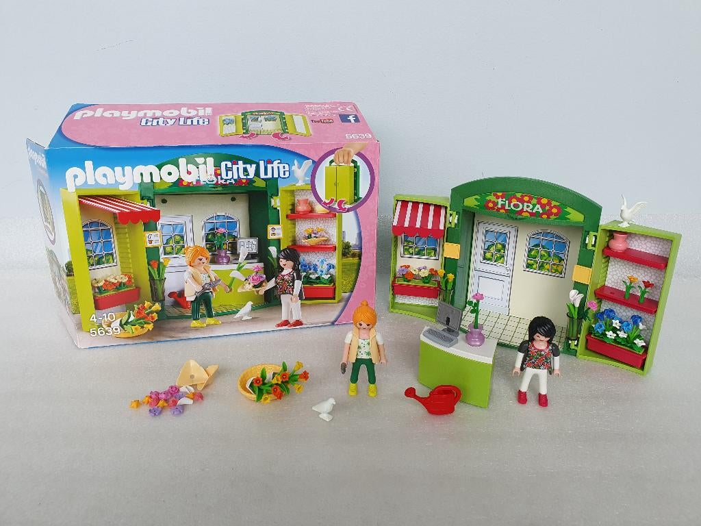 Playmobil 5639: Speelbox Bloemenwinkel, Ophalen of Verzenden, Gebruikt