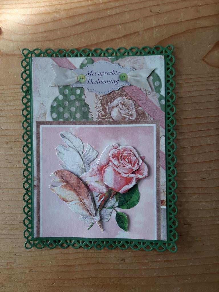 Stans kaart opleg met 3d plaatje condoleance, Ophalen of Verzenden, Nieuw, Overige thema's