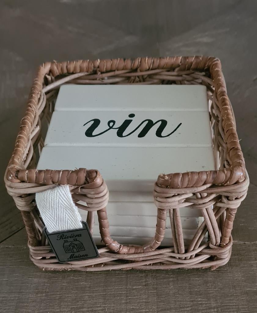 Rivièra Maison onderzetters, Ophalen of Verzenden, Gebruikt, Glas of Kopje