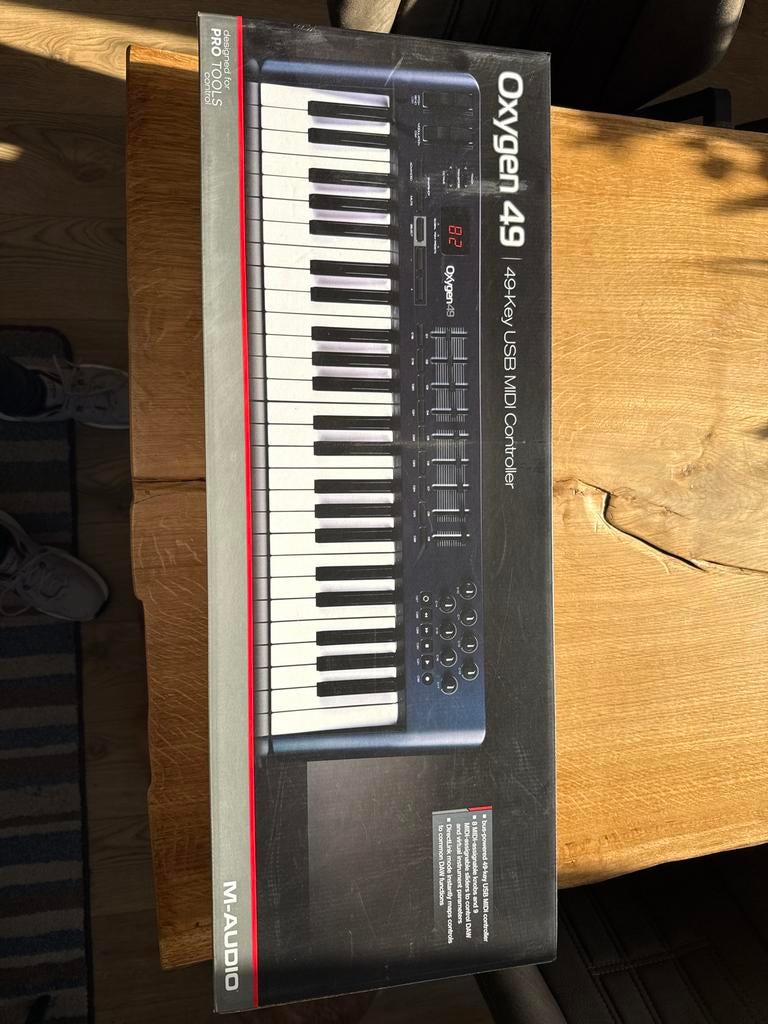 M-Audio Oxygen 49 USB MIDI Controller Keyboard, Gebruikt, Midi-aansluiting, Ophalen, 49 toetsen