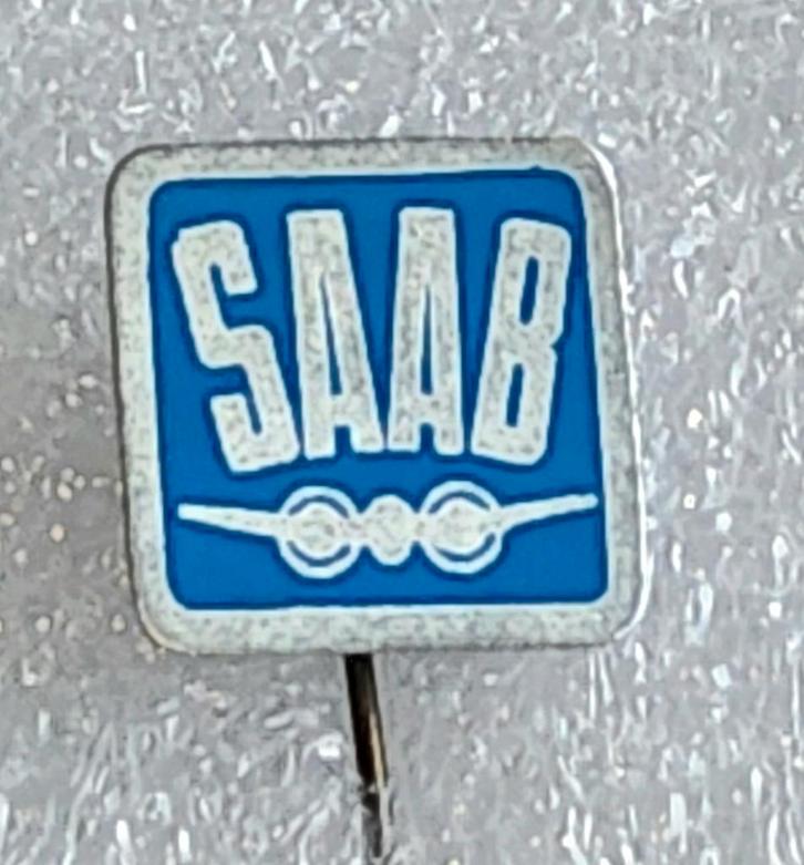 Vintage Saab Speldje - Klassiek Auto Logo, Verzamelen, Speldjes, Pins en Buttons, Gebruikt, Speldje of Pin, Overige onderwerpen