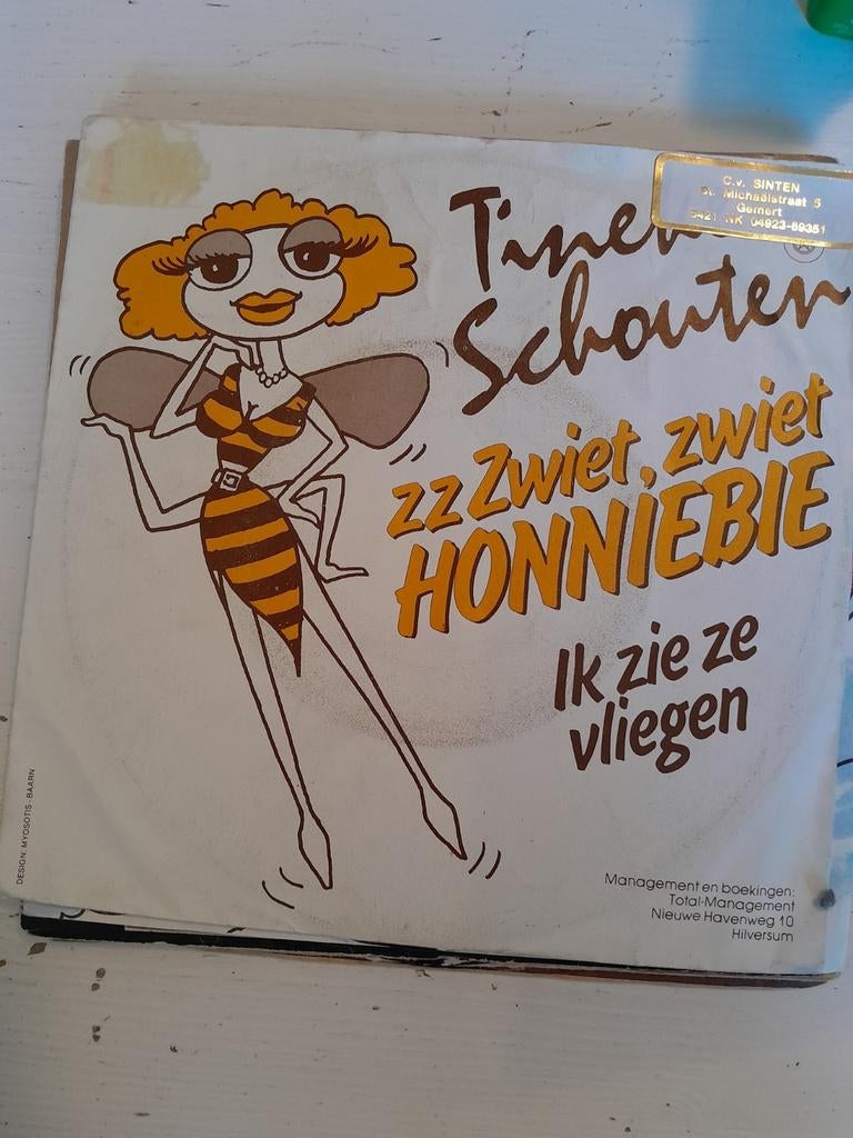 Tineke schouten 7inch zzzwiet zwiet honniebie, Ophalen of Verzenden, Zo goed als nieuw, Pop