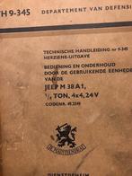 OK + smeerkaarten Jeep Nekaf, Laro, YA 126, VW, ex NL leger, Ophalen of Verzenden, Landmacht, Nederland, Boek of Tijdschrift