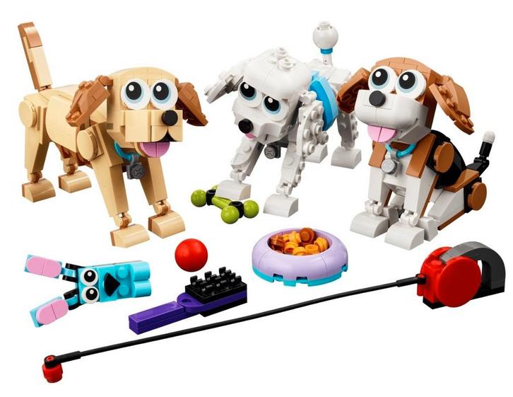 LEGO Creator 31137 3-in-1 Schattige Honden Set, Kinderen en Baby's, Speelgoed | Duplo en Lego, Zo goed als nieuw, Lego, Complete set