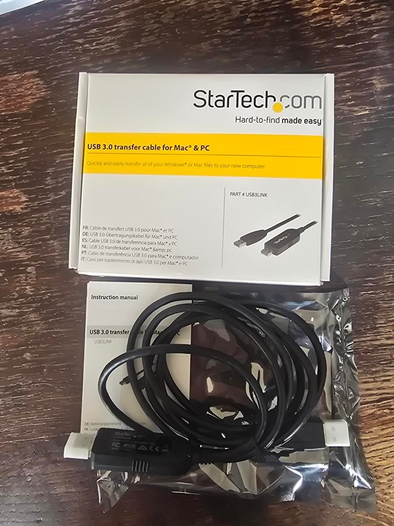 StarTech USB 3.0 transferkabel voor Mac & PC, Ophalen of Verzenden, Nieuw
