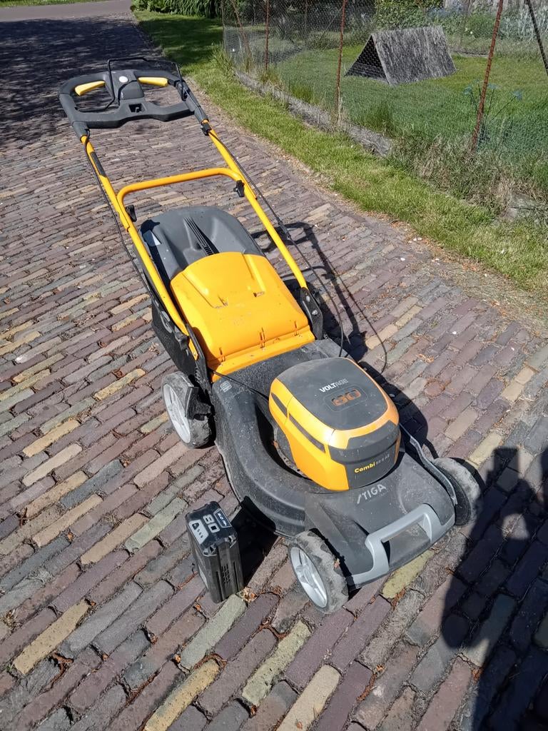 Stiga combi 50sae accugrasmaaier., Tuin en Terras, Ophalen, Nieuw