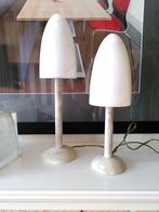Mid Century Alabastros Pegasam Mushroom tafellamp 2 stuks, Overige materialen, Gebruikt, Ophalen of Verzenden, Minder dan 50 cm